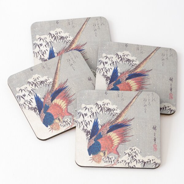 Item preview, Golden Pheasant in a Snowy Landscape designed and sold by MINE Design-Works.