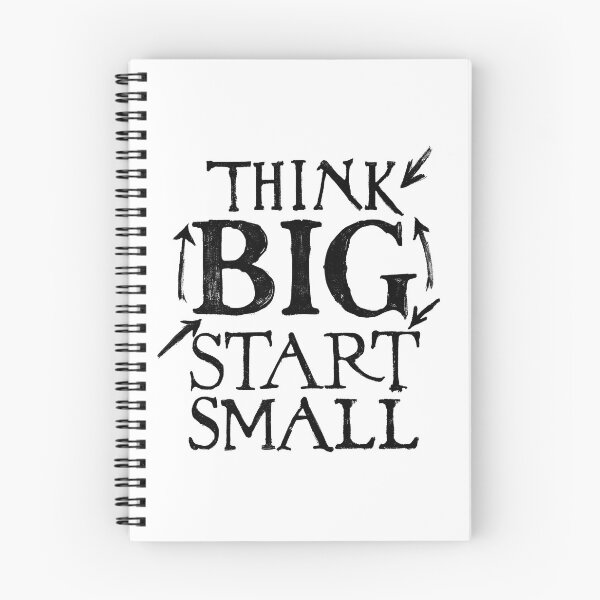 Item preview, Motivational Quote: Think Big, Start Small Typography Design designed and sold by Creative88Art.
