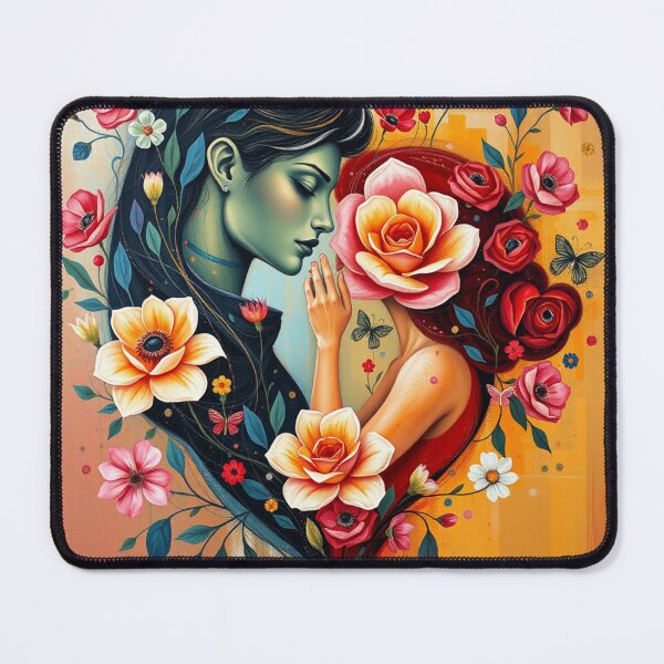 Item preview, Quantum Love: Hearts and Flowers in Abstract Fusion designed and sold by 0penvimark.