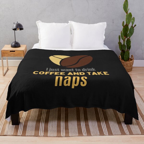 Item preview, I just want to drink coffee and take naps designed and sold by NicolasGlowArt.