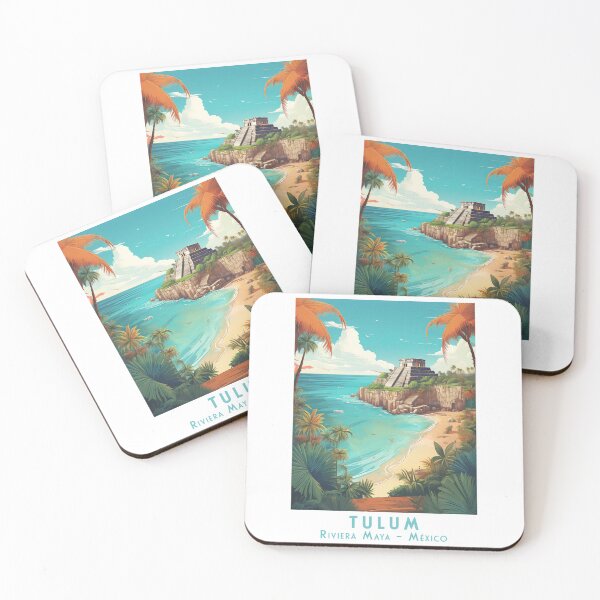 Item preview, Retro Travel Poster: Tulum – Historic Vintage Riviera Maya, Mexico designed and sold by pod24.