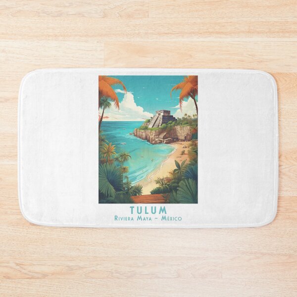 Item preview, Retro Travel Poster: Tulum – Historic Vintage Riviera Maya, Mexico designed and sold by pod24.