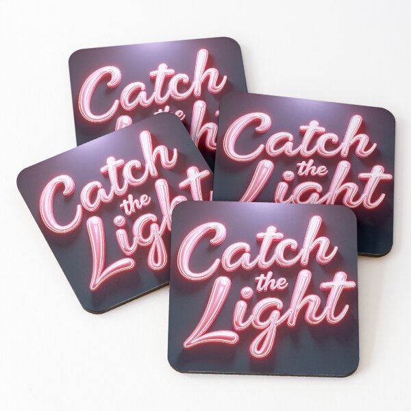 Item preview, Catch The Light Neon Sign Against Dark Background designed and sold by Creative88Art.