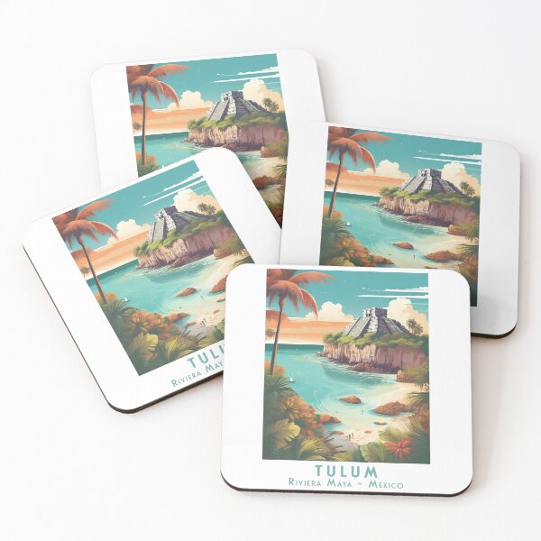Item preview, Vintage Retro Travel Poster: Tulum – Tropical Riviera Maya, Mexico designed and sold by pod24.