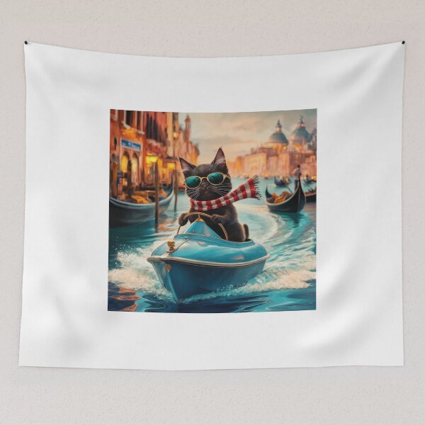 Item preview, Cat on tour - I love Italy! - Venice designed and sold by lavka-xd.