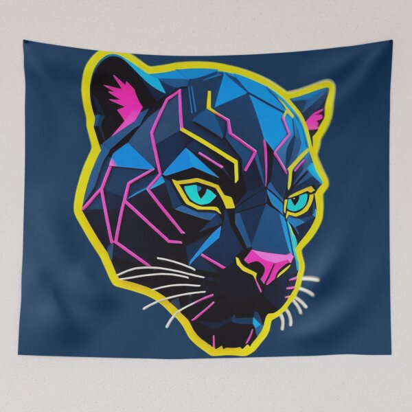 Item preview, Neon Geometric Panther designed and sold by EDigitalStore.