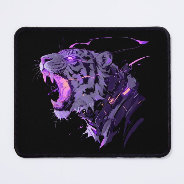 Artikelvorschau, Cyber Black Tiger / / Schwarzer Tiger / / Cooles Tier / / Cyber-Tier / / Tierkunst / / Tierkrieger / / Niedliche Tierkunst / / Ästhetische Gaming-Aufkleber entworfen und verkauft von SMARTKIT DESIGNAGENCY.