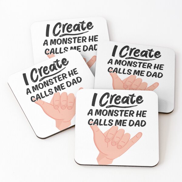 Item preview, I Created a Monster She Calls me Dad T-shirt, Gift from Son Shirt, Funny Dad, Father's Day Shirt for Dad, Daddy Of Girl, Father's Day Gift designed and sold by puurfectcat.