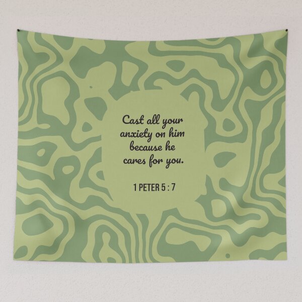 Item preview, 1 Peter 5 : 7 - Cast you anxiety - Bible Passage designed and sold by JF Designs.