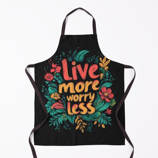 Item preview, Live More Worry Less | T-Shirt designed and sold by NicolasGlowArt.