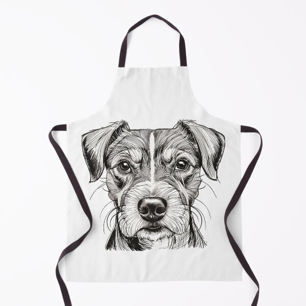 Item preview, Black and white artistic dog designed and sold by michplante60.