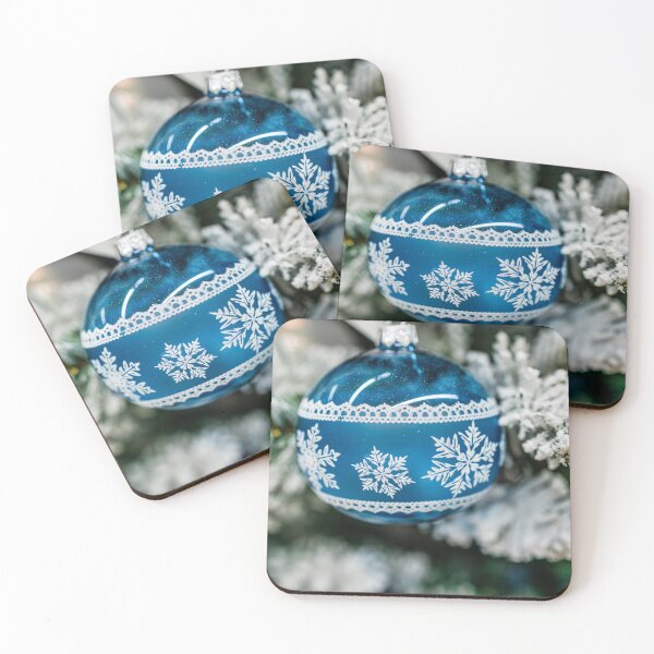 Item preview, blue Christmas tree bauble designed and sold by jkrphoto.