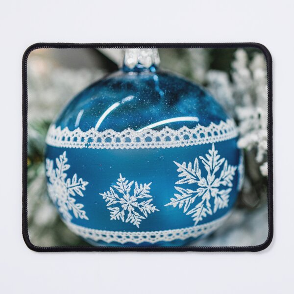 Item preview, blue Christmas tree bauble designed and sold by jkrphoto.
