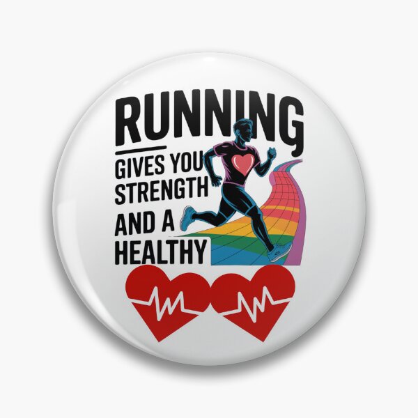 Item preview,  Running Gives You Streng And A Healty Heart - Motivational T-shirt For Runners And Athletes designed and sold by Creomix.