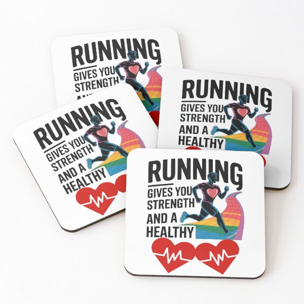 Item preview,  Running Gives You Streng And A Healty Heart - Motivational T-shirt For Runners And Athletes designed and sold by Creomix.