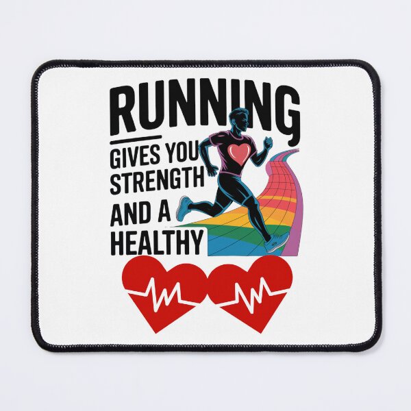 Item preview, Running Gives You Streng And A Healty Heart - Motivational T-shirt For Runners And Athletes designed and sold by Creomix.