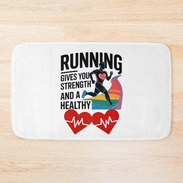 Item preview,  Running Gives You Streng And A Healty Heart - Motivational T-shirt For Runners And Athletes designed and sold by Creomix.