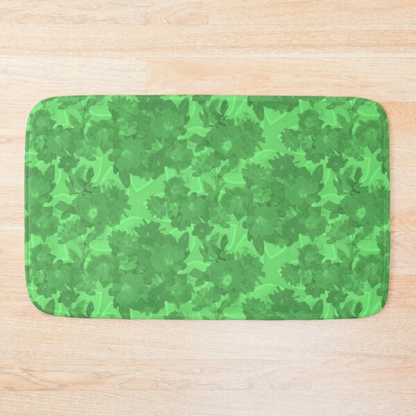 Item preview, Impatiens Monochrome Halfdrop Bright Green 80ff81 designed and sold by Art in My Loft.