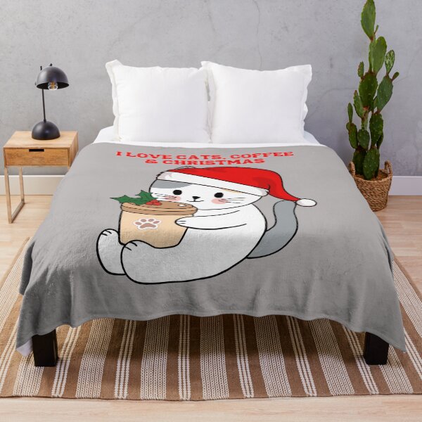 Item preview, I love cats, coffee and Christmas designed and sold by BritishDelights.