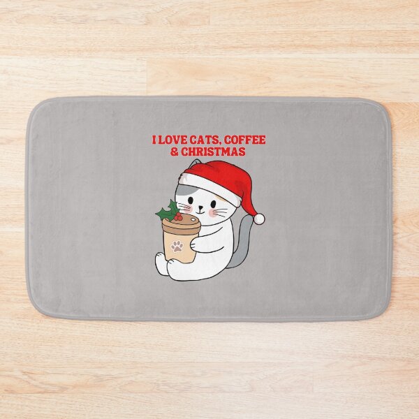 Item preview, I love cats, coffee and Christmas designed and sold by BritishDelights.