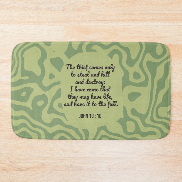 Item preview, John 10 : 10 - Thief comes - Bible passage designed and sold by JF Designs.