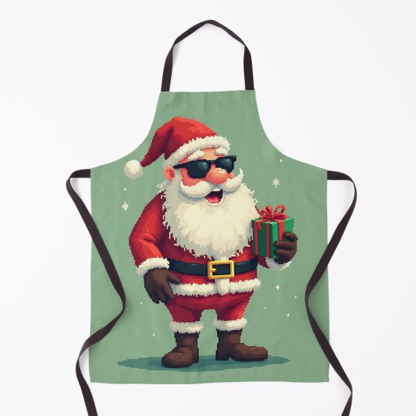 Artikelvorschau, Weihnachtsmann Pixel Art Retro Weihnachtsdesign entworfen und verkauft von gallleriaworld.