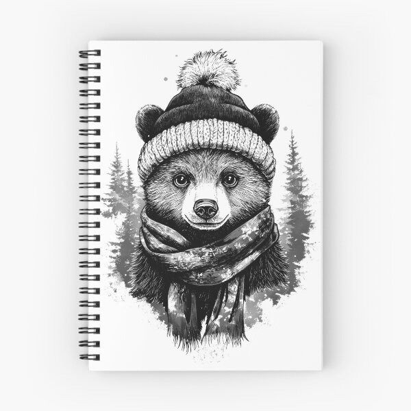 Item preview, Bear in a hat with a pom-pom  designed and sold by krabbaraban.
