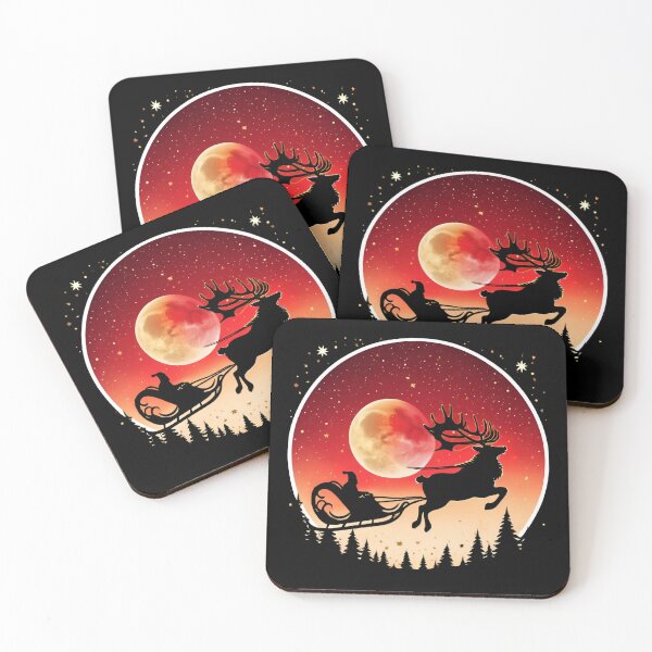 Item preview, Santa's Sleigh on Futuristic Night Sky designed and sold by ChicTrendz.