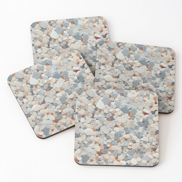 Item preview, Pebbles On The Beach Beige Gray And White designed and sold by DigitaICraft.