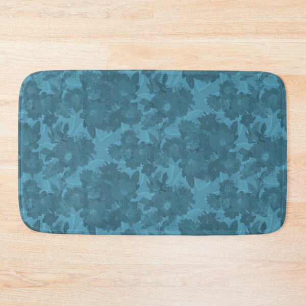 Item preview, Impatiens Monochrome Halfdrop Teal 5aa9c4 designed and sold by Art in My Loft.