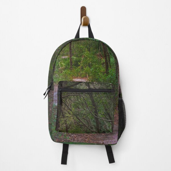 Item preview, A narrow dirt path winds through a dense forest, with trees arching overhead to form a natural canopy designed and sold by EyezWatchin.