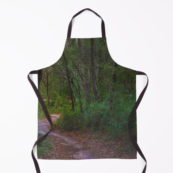 Item preview, A narrow dirt path winds through a dense forest, with trees arching overhead to form a natural canopy designed and sold by EyezWatchin.