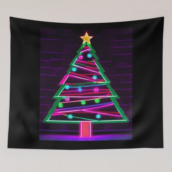 Item preview, MARRY CHRISTMAS NEON DESIGN designed and sold by asudesign.