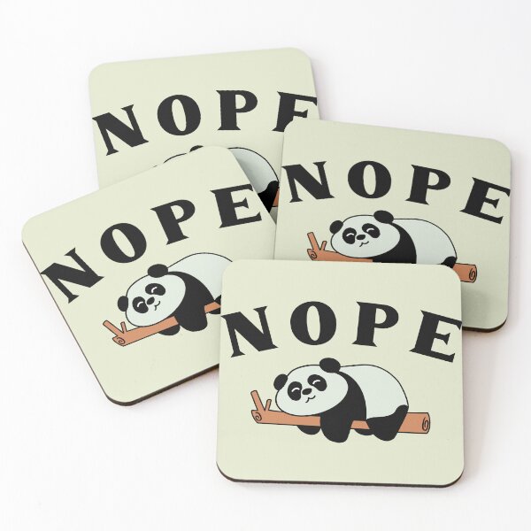 Item preview, The Nope Panda designed and sold by Milasneeze.