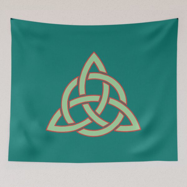 Item preview, Celtic Trinity Knot Green Red designed and sold by Jeallan Designs.