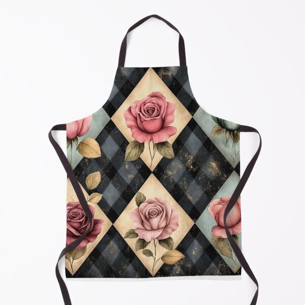 Item preview, Shabby Chic Checkered Flowers Pattern 2 designed and sold by Gypsykiss.