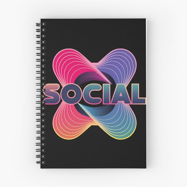 Item preview, Colorful Abstract Design Featuring the Word Social in Bold Letters designed and sold by Creative88Art.