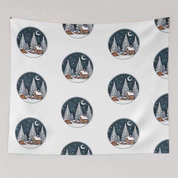 Item preview,  Winter Cottage, merry, time, funny, gifts,  designed and sold by Ewelina  Niemiec.