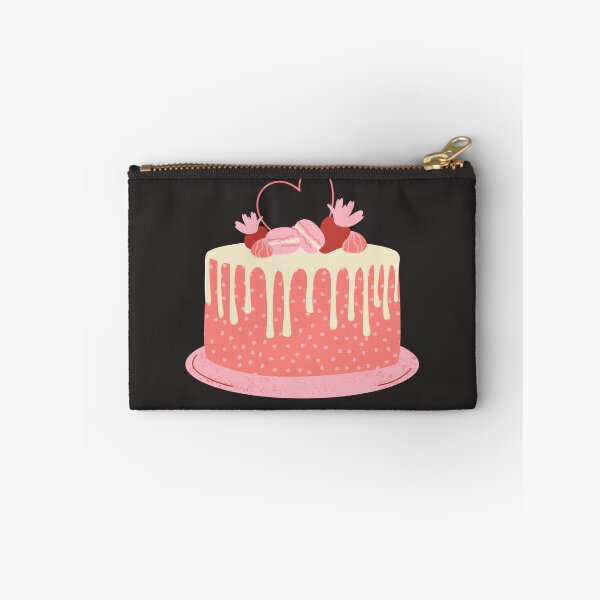 Item preview, Pink Themed cake Sticker Strawberries and Hearts designed and sold by SimplyPsycho.