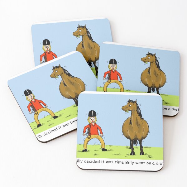 Item preview, Funny Horse Greetings Card - Time Billy Went On A Diet designed and sold by Luckystepho.