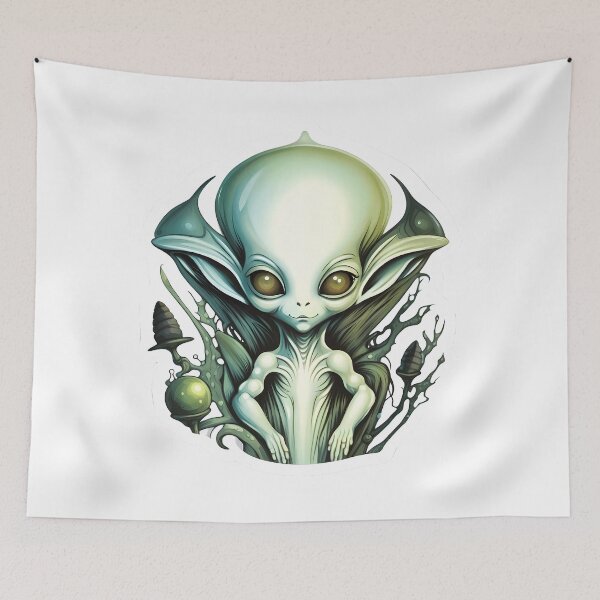 Item preview, Cute Baby Green Alien designed and sold by MystiqSlav.