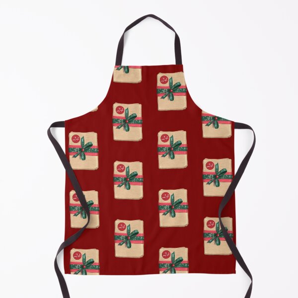 Item preview, Festive gift package with kraft paper, red and green bow, and a sticker with the number 24 - Perfect for Christmas, Advent calendars and festive decorations designed and sold by Nadja Leutloff.