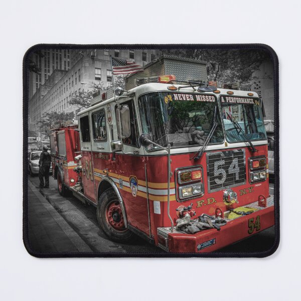 Item preview, Fire Department New York Truck, Color Popped designed and sold by Paul Thompson Photography.
