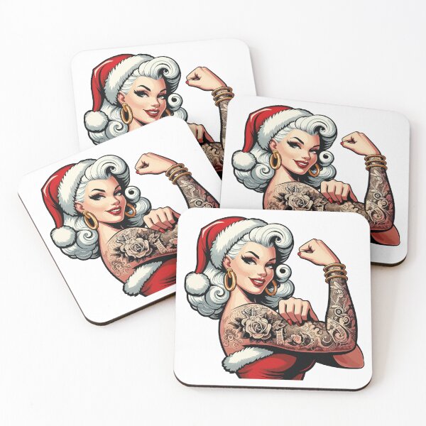 Item preview, Retro Vintage Pin-Up Mrs. Claus designed and sold by MonkaDesigns.
