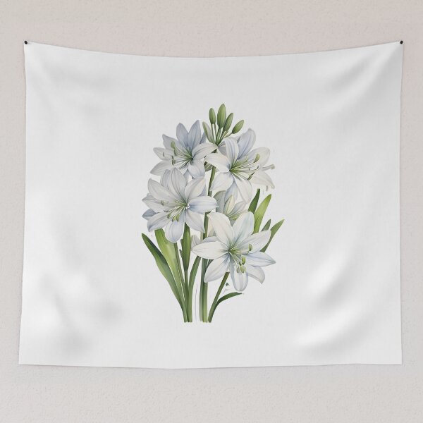 Item preview, White Agapanthus (Agapanthus africanus) designed and sold by HOMETOWN86.