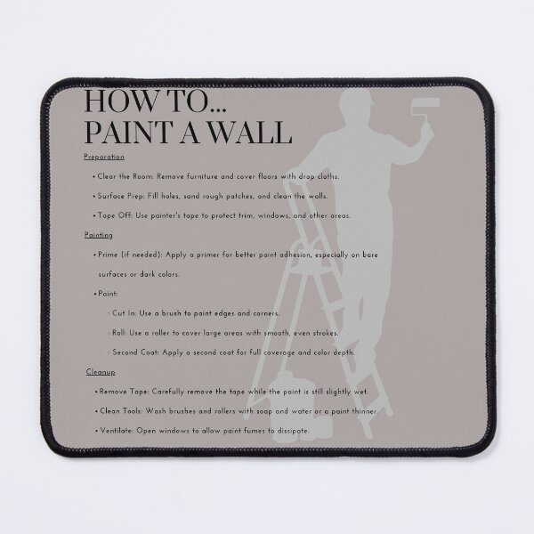 Item preview, How to... paint a wall designed and sold by 48remarks.