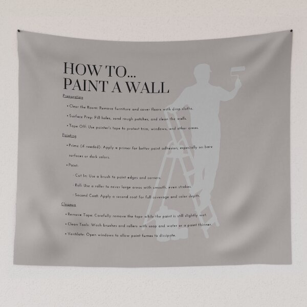 Item preview, How to... paint a wall designed and sold by 48remarks.