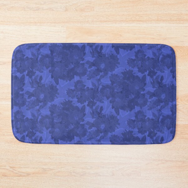 Item preview, Impatiens Monochrome Halfdrop Sapphire Blue 5669d6 designed and sold by Art in My Loft.