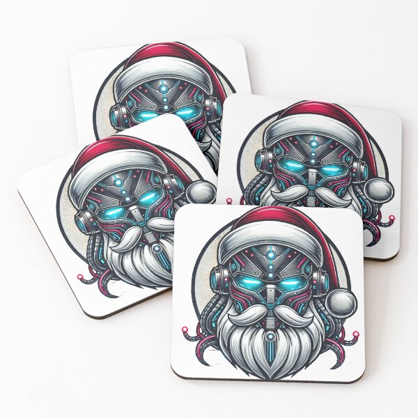 Item preview, Cybernetic Santa Claus with Futuristic Tech Elements designed and sold by lubushop1.