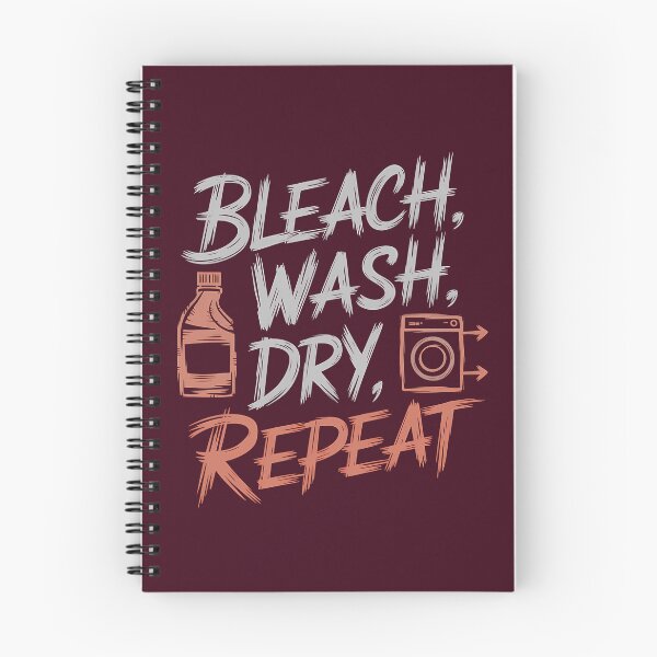 Item preview, Bleach Wash Dry Repeat, Funny gifts for laundry worker designed and sold by MikeKart.